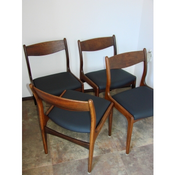 krzesła styl johannes andersen tapicerka eko skóra